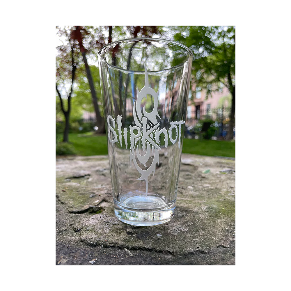Tribal S Logo Etched Glass