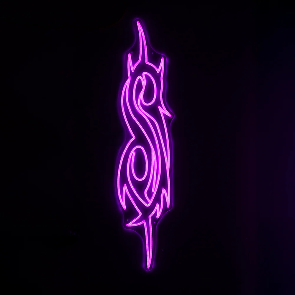 Tribal S Purple LED Sign