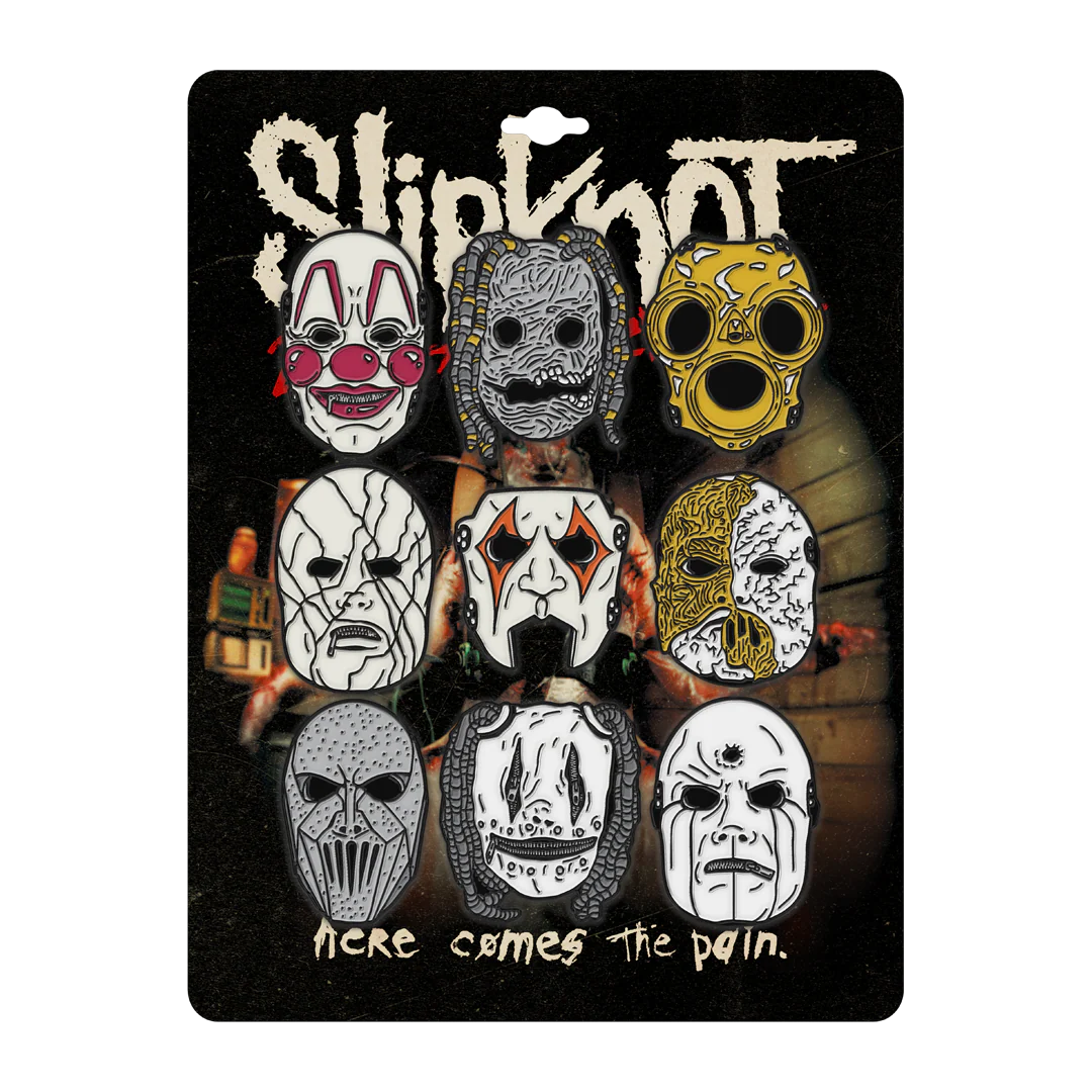 Mask Enamel Pin Set