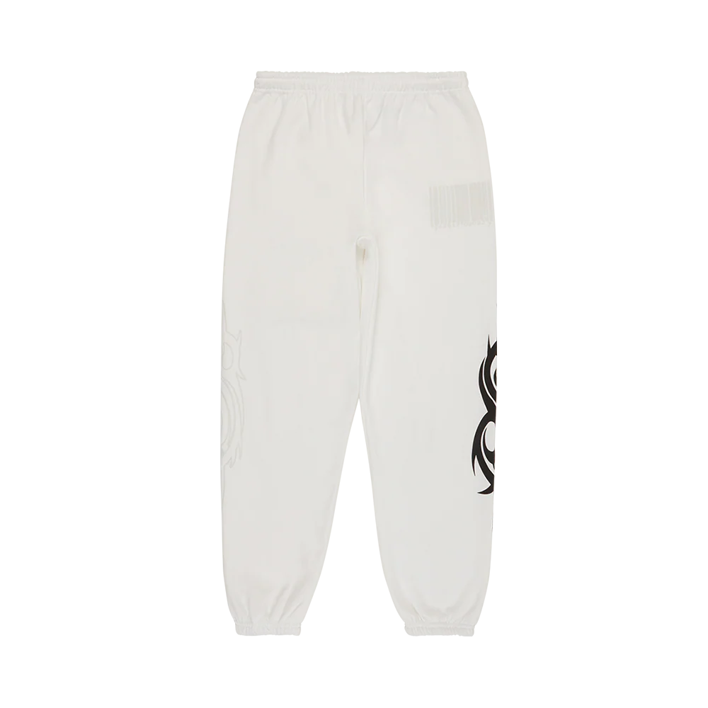 White Logo Joggers
