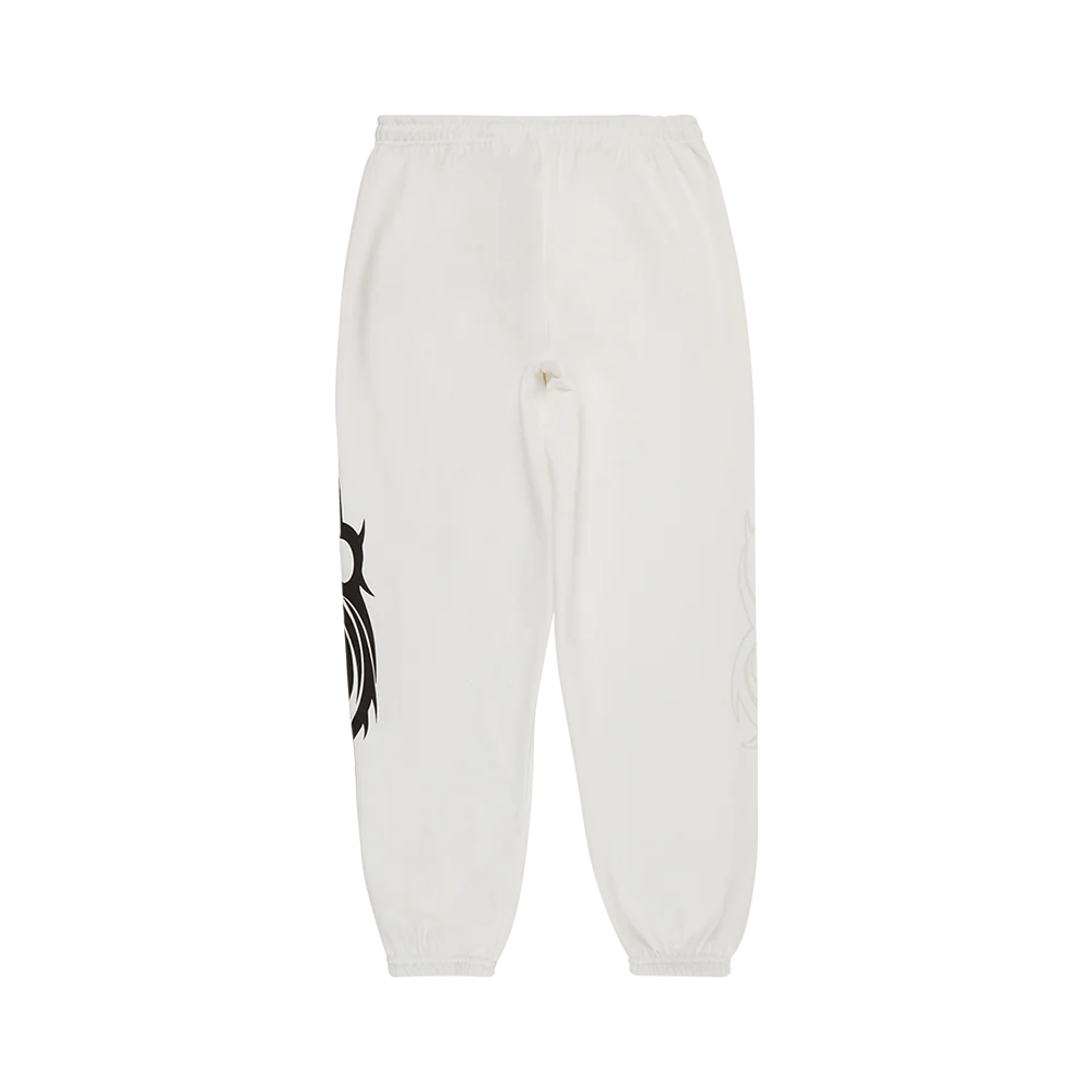 White Logo Joggers