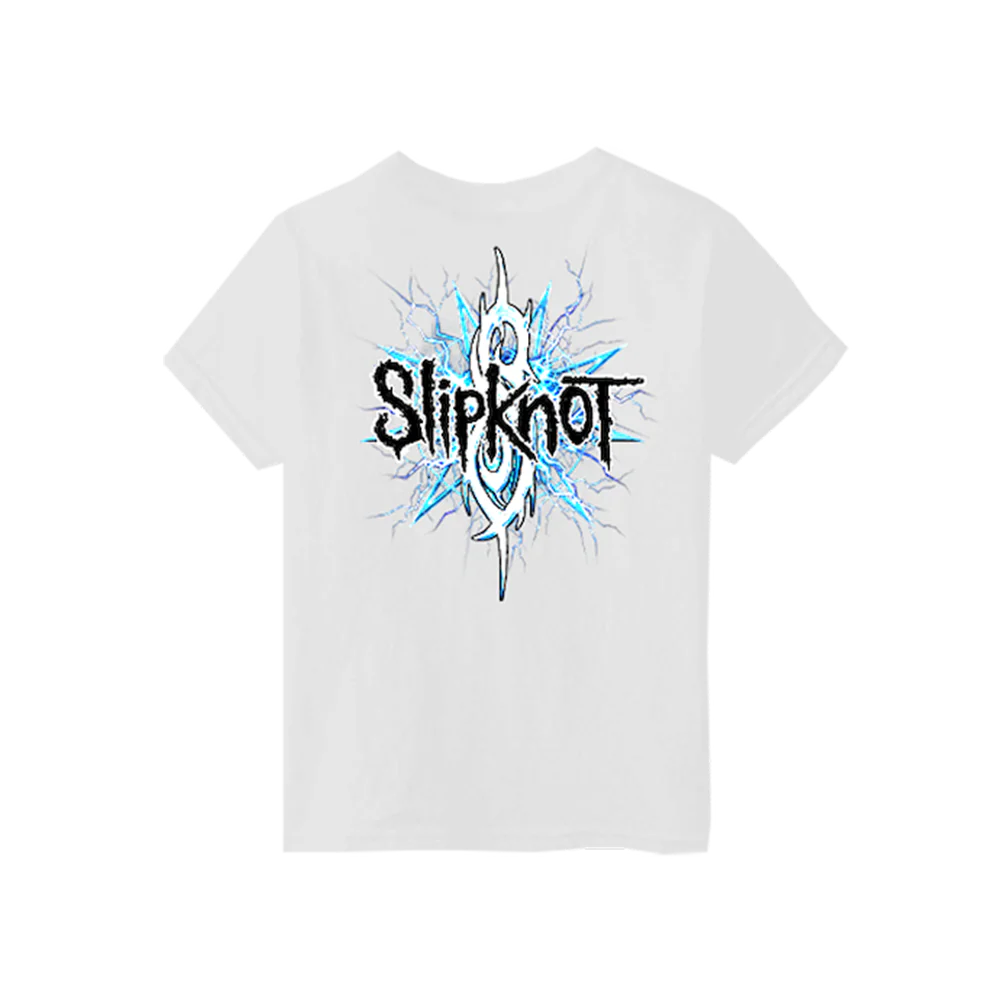 Saturated Blue Lightning Kids T-Shirt