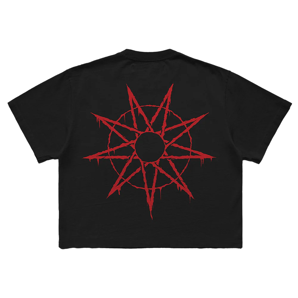 Logo + 9 Point Star Crop Top
